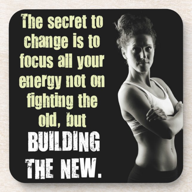 Dessous-de-verre Motivation de conditionnement physique et de muscu (Devant)