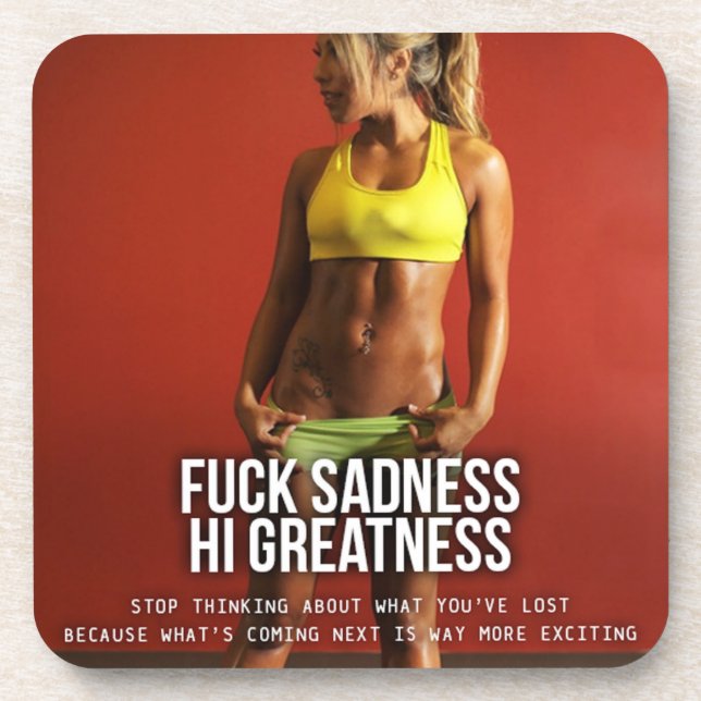 Dessous-de-verre Motivation de conditionnement physique et de muscu (Devant)