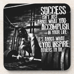 Dessous-de-verre Motivation de la musculation