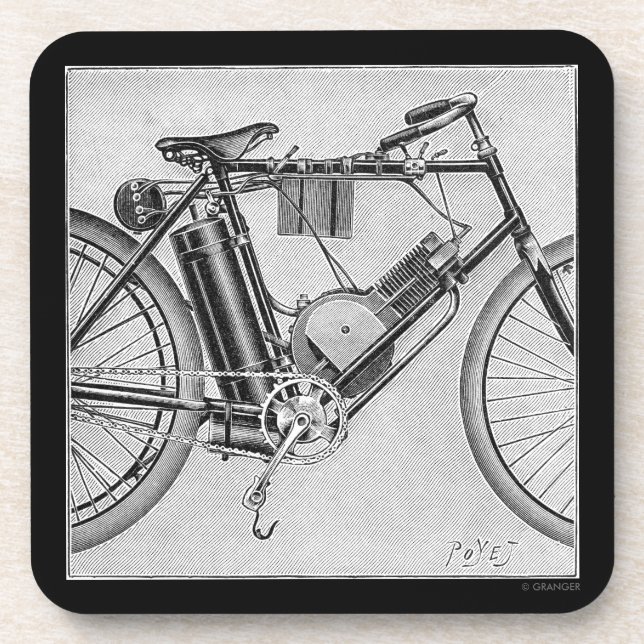 Dessous-de-verre Moto de Bouilly, 1895 (Devant)