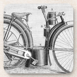 Dessous-de-verre Moto de millet, 1895