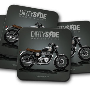 Dessous de verre moto Dirtyside   Dessous de verre