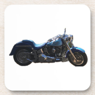 Dessous-de-verre Moto vélo de style Cruiser Bleu Métallique pour la
