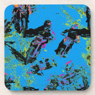 Dessous-de-verre Moto-xing - Motocross Racers  
