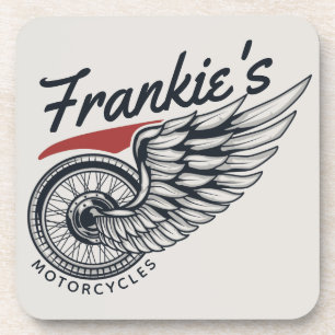 Dessous-de-verre Motos personnalisées Flying Tire Biker Shop