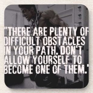 Dessous-de-verre Mots Inspirationnels - Obstacles