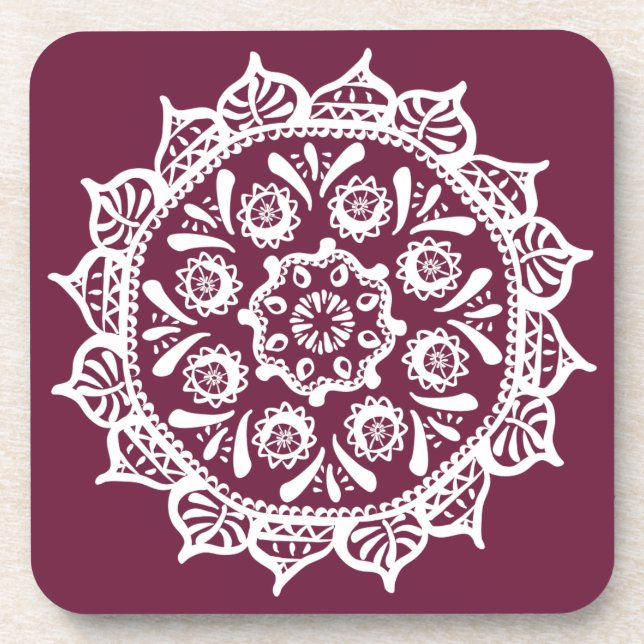 Dessous-de-verre Mulberry Mandala (Devant)