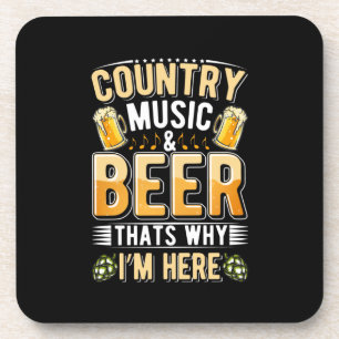 Dessous-de-verre Musique Country Buveur de Bière Anniversaire de Bo