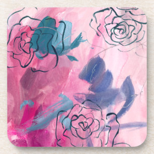 Dessous-de-verre Musique intérieure - Croquis floral
