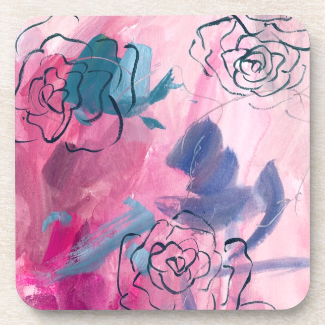Dessous-de-verre Musique intérieure - Croquis floral (Devant)