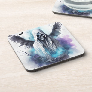 Dessous-de-verre Mystic Halloween Ghost Gothique Aquarelle Art