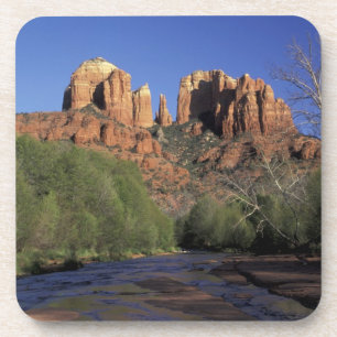 Dessous-de-verre NA, États-Unis, Arizona, Sedona. Cathedral Rock et