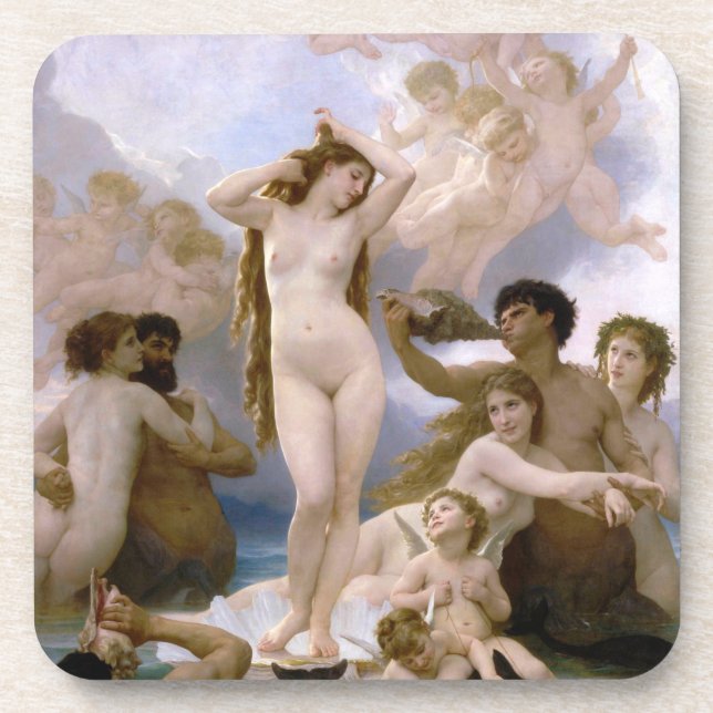 Dessous-de-verre Naissance de Vénus par William-Adolphe Bouguereau (Devant)