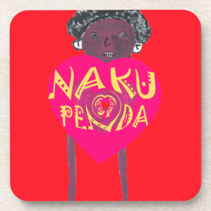 Dessous-de-verre Nakupenda Love Art - Swahili Heart Design