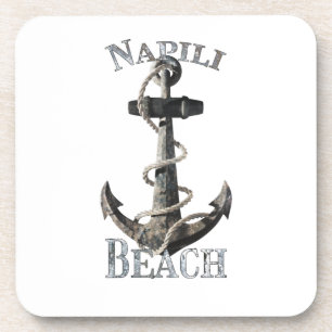 Dessous-de-verre Napili Beach Hawaii vacances Ancre nautique