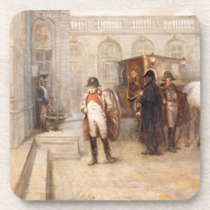 Dessous-de-verre Napoléon après Waterloo (huile sur la toile)