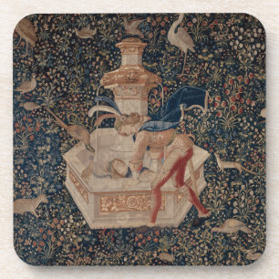Dessous-de-verre Narcisse au Puits, Tapisserie Médiévale