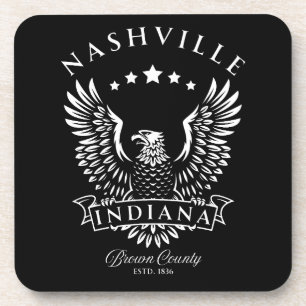 Dessous-de-verre Nashville Comté de Brown Indiana Vintage Eagle