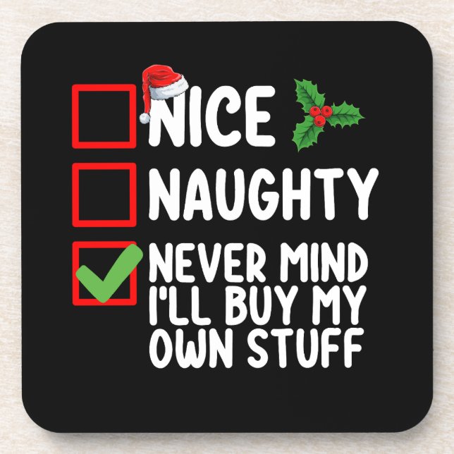 Dessous-de-verre Naughty Never Mind (Devant)