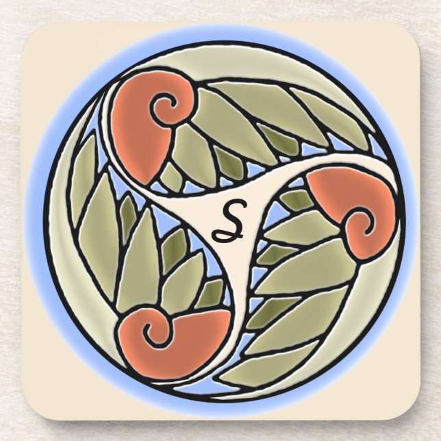 Dessous-de-verre Nautilus Monogrammed (Ensemble de 6) (Devant)