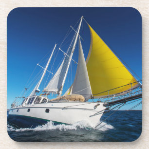 Dessous-de-verre Navigation d'océan dans un yacht