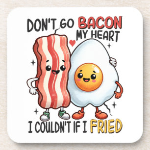 Dessous-de-verre Ne pas aller Bacon Mon coeur