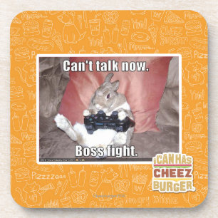 Dessous-de-verre Ne peut pas parler maintenant, le combat de patron