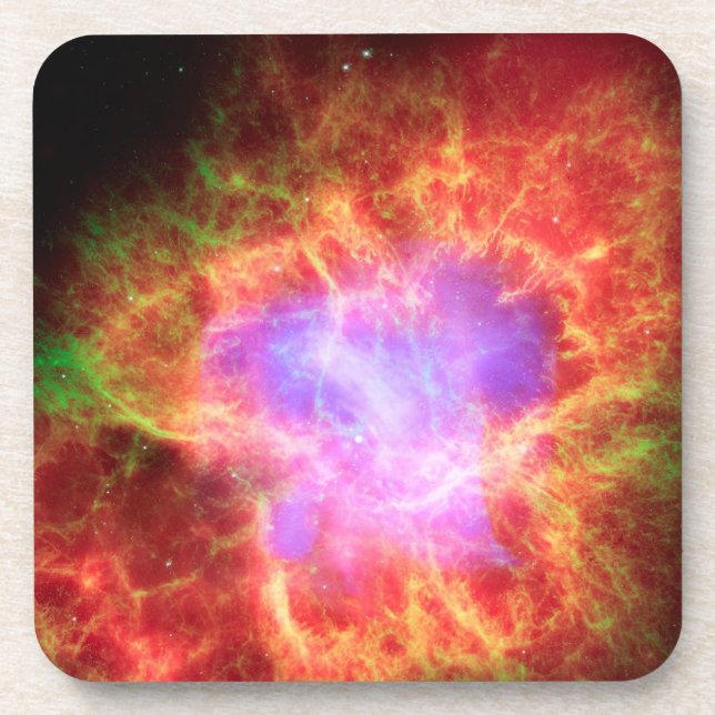 Dessous-de-verre Nebula de crabe Superdense étoile Neutron (Devant)