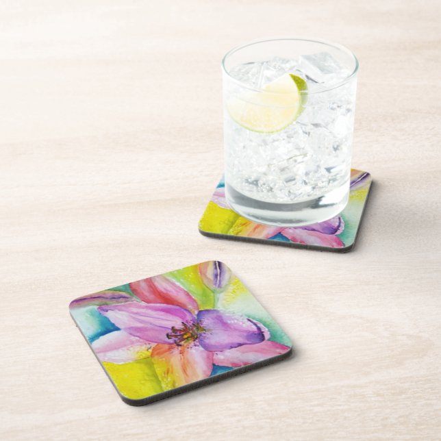 DESSOUS DE VERRE NEON COLORIS LILY (Côté Droit)