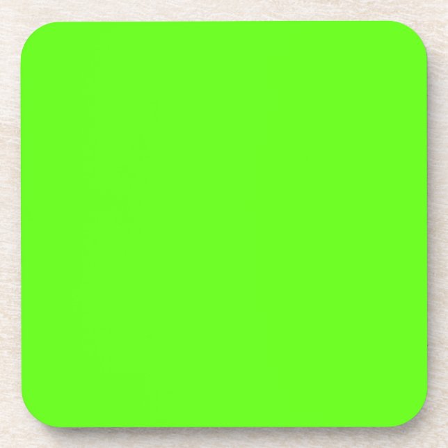 Dessous-de-verre Neon Green haute visibilité (Devant)