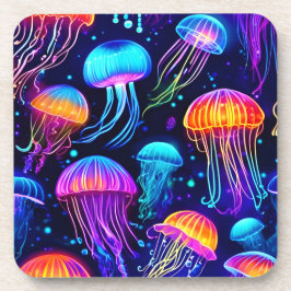 Dessous-de-verre Neon Jellyfish Dreams
