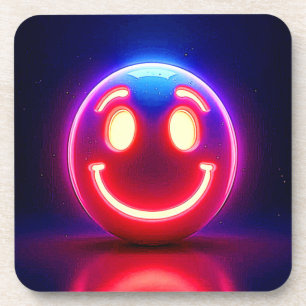 Dessous-de-verre Neon Smile : Joyeux Feu
