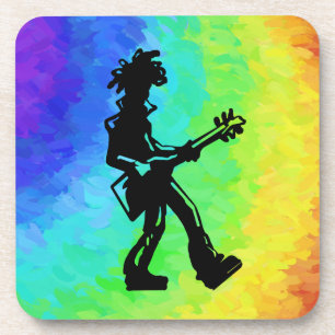 Dessous-de-verre New York Boogie Nights Guitare Rainbow