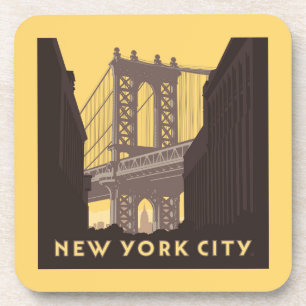 Dessous-de-verre New York Brooklyn Bridge