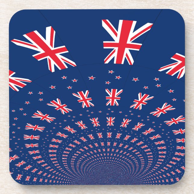 Dessous-de-verre New Zealand flag (Devant)