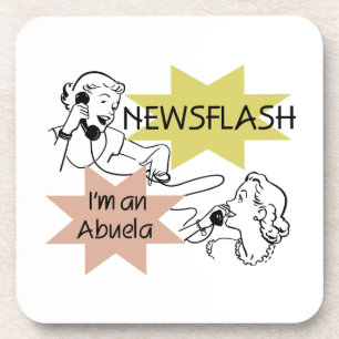 Dessous-de-verre Newsflash Je suis un cadeau d'Abuela