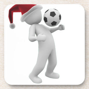 Dessous-de-verre noël de football