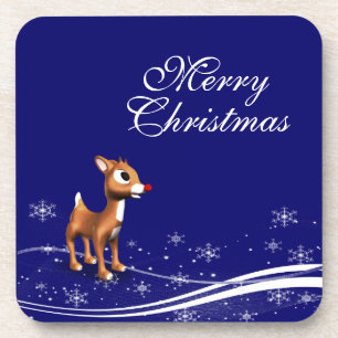 Dessous-de-verre Noël de la Cartographie Reindeer