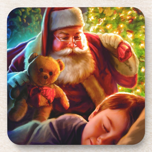 Dessous-de-verre Noël de Père Noël (Devant)