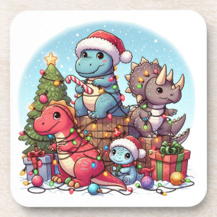 Dessous-de-verre Noël des dinosaures , 