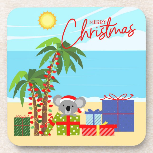 Dessous-de-verre Noël en Australie (Devant)