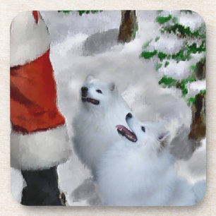Dessous-de-verre Noël Eskimo Chien américain