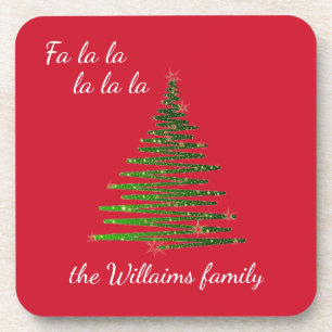 Dessous-de-verre Noël familial personnalisé
