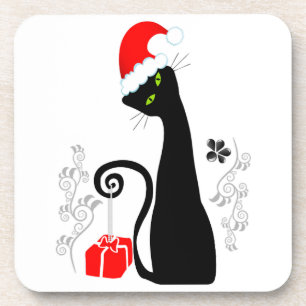 Dessous-de-verre Noël moderne Kitty