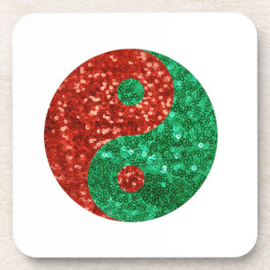 Dessous-de-verre noël yin yang