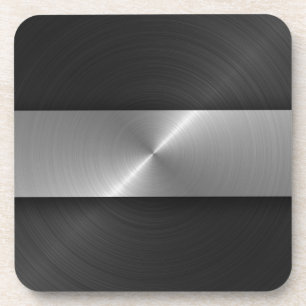 Dessous-de-verre Noir et acier