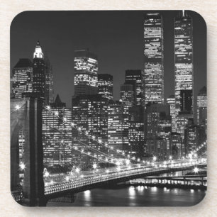 Dessous-de-verre Noir et blanc New York City