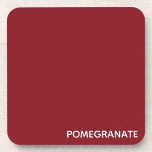 Dessous-de-verre Nom de la couleur rouge de la grenade