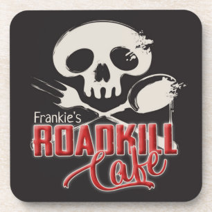 Dessous-de-verre NOM personnalisé Cheeky Roadkill Café Diner