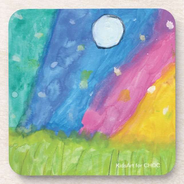 Dessous-de-verre Northern Lights - KidsArt pour CHOC (Devant)